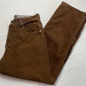 Vintage Lr Geans Grass Roots Corduroy SIZE 36 X 32 Mens Straight Fit Brown